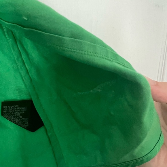 Antonio Melani | green short sleeve button up blouse - M - Picture 7 of 8